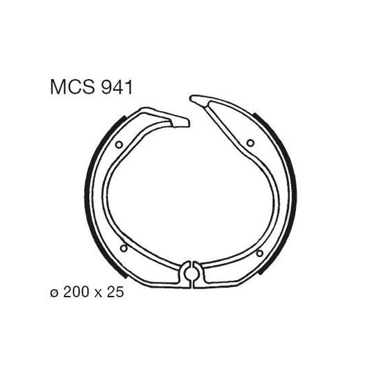 Brzdové čeľuste LUCAS MCS 941
